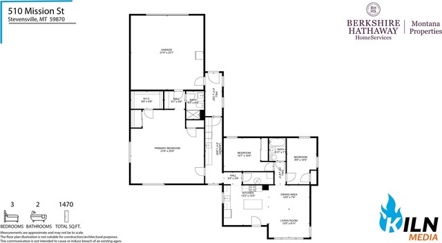 510 Mission St, Stevensville, MT 59870 - floor plan / room layout
