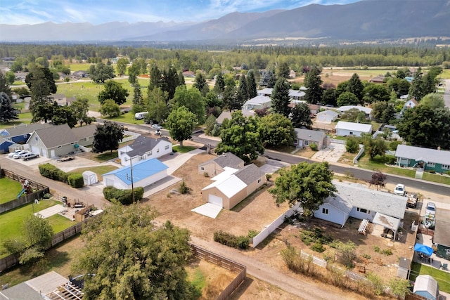 510 Mission St, Stevensville, MT 59870 - aerial view of residential area with a mountainous background