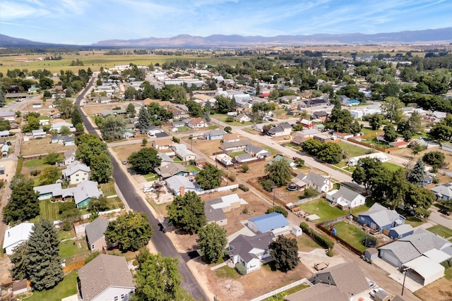 510 Mission St, Stevensville, MT 59870 - aerial view of residential area featuring a mountain backdrop