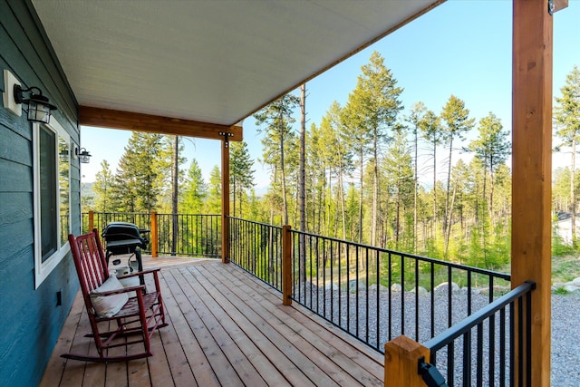 412 Bear Canyon Rd, Lakeside, MT 59922 - view of wooden terrace