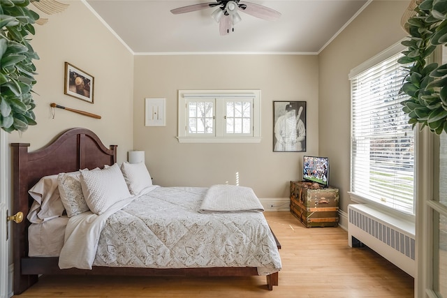 442 4th Ave E, Kalispell, MT 59901 - bedroom with lofted ceiling, a skylight, wood finished floors, and baseboards