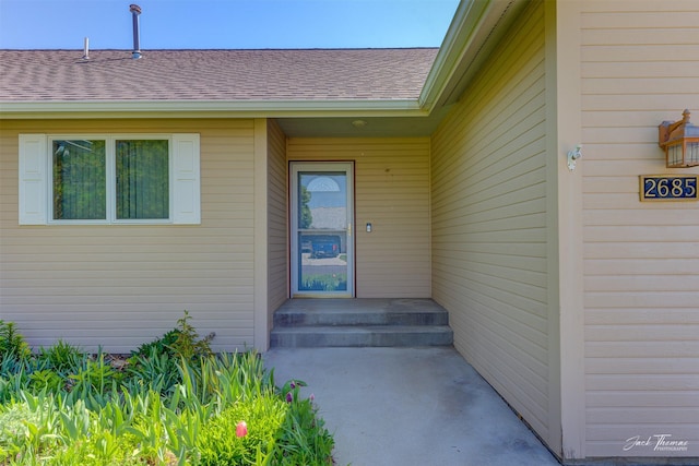 2685 Pinkerton Dr, East Helena, MT 59635 - doorway to property featuring roof with shingles