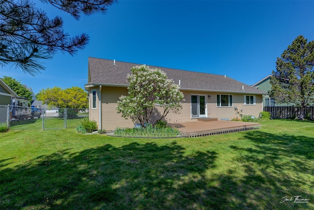 2685 Pinkerton Dr, East Helena, MT 59635 - rear view of property featuring a gate and a shingled roof