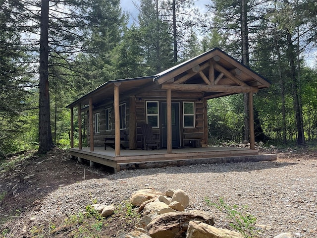 367 Lower River Rd, Heron, MT 59844 - view of outdoor structure with a porch