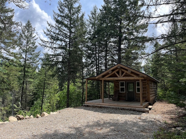 367 Lower River Rd, Heron, MT 59844 - view of outbuilding with a forest view