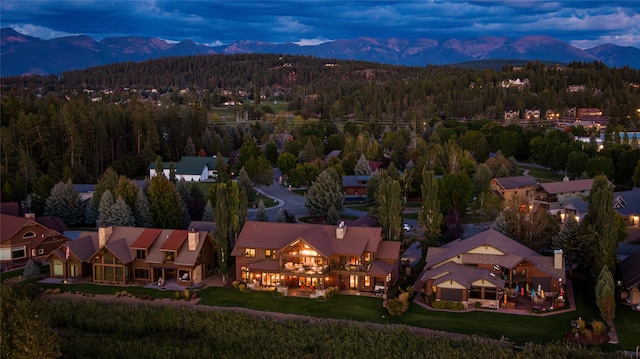 237 Harbor Dr, Bigfork, MT 59911 - drone / aerial view of mountains and a forest