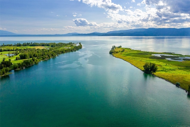 237 Harbor Dr, Bigfork, MT 59911 - aerial view of a water and mountain view