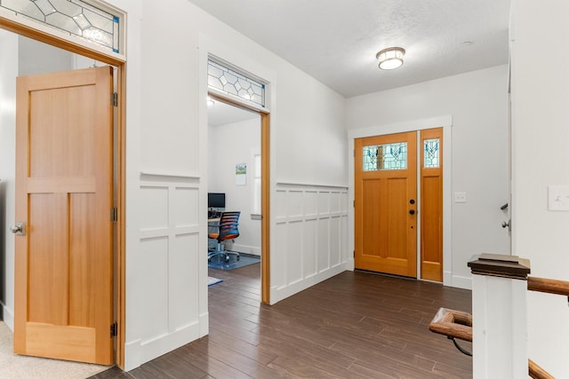 11501 Sleeman Creek Rd, Lolo, MT 59847 - entryway with dark wood-style flooring