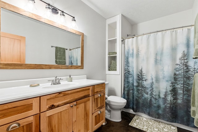 11501 Sleeman Creek Rd, Lolo, MT 59847 - bathroom featuring vanity and a shower with curtain