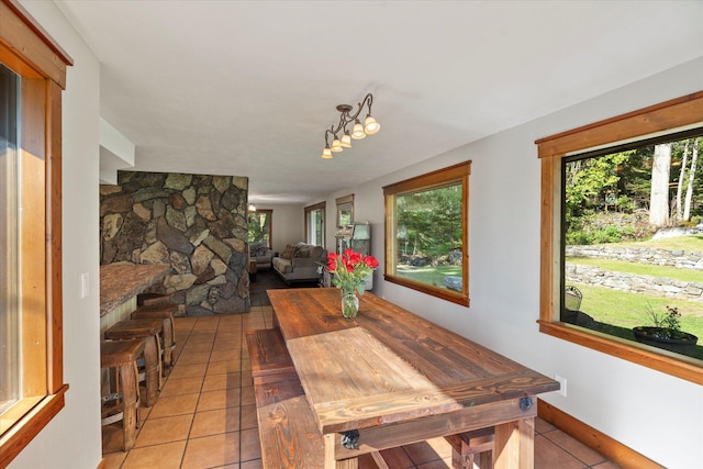 151 Handkerchief Creek Dr, Kalispell, MT 59901 - dining space with light tile patterned floors