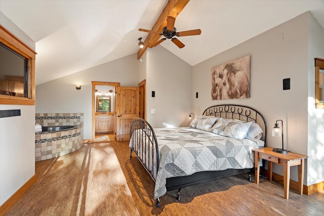 151 Handkerchief Creek Dr, Kalispell, MT 59901 - bedroom featuring wood finished floors and a ceiling fan