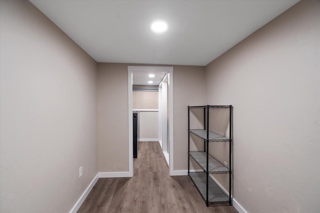 151 Handkerchief Creek Dr, Kalispell, MT 59901 - hall with wood finished floors and recessed lighting