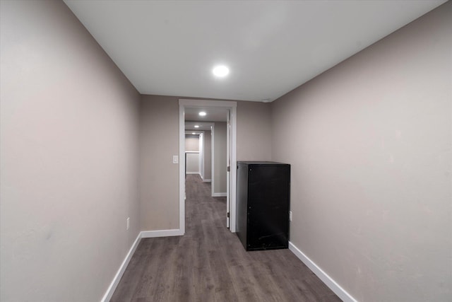 151 Handkerchief Creek Dr, Kalispell, MT 59901 - corridor with wood finished floors and recessed lighting