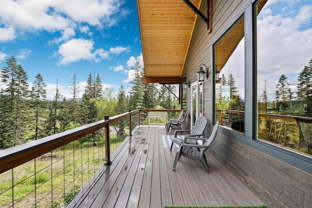 4111 Foothill Rd, Kalispell, MT 59901 - view of wooden terrace