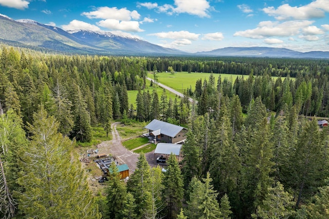 4111 Foothill Rd, Kalispell, MT 59901 - view from above of property with a mountainous background