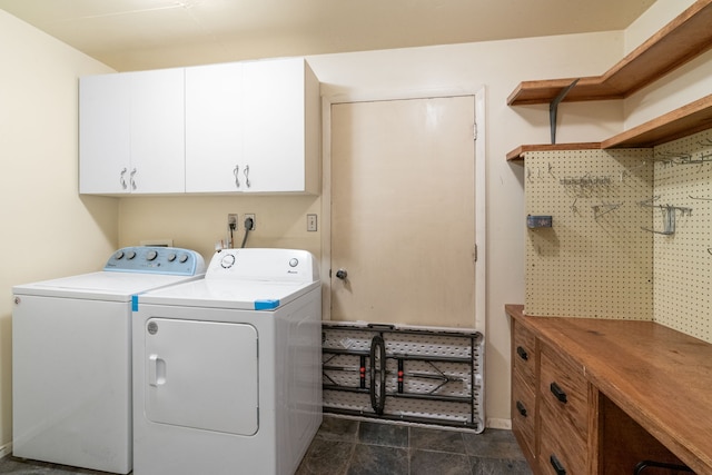 6040 Pearl Dr, Manhattan, MT 59741 - laundry room featuring washing machine and dryer and cabinet space
