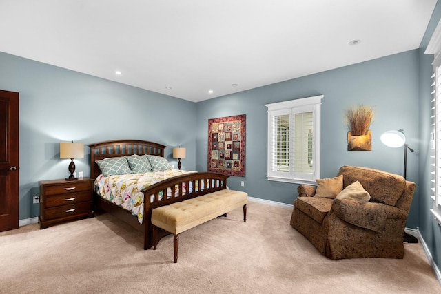 360 Plantation Dr, Kalispell, MT 59901 - bedroom featuring light carpet, baseboards, and recessed lighting