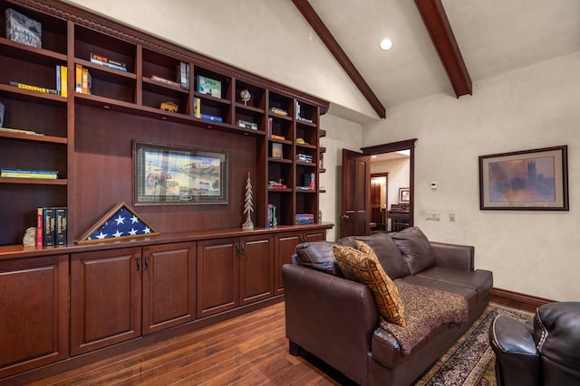 360 Plantation Dr, Kalispell, MT 59901 - living area with dark wood-style flooring and recessed lighting