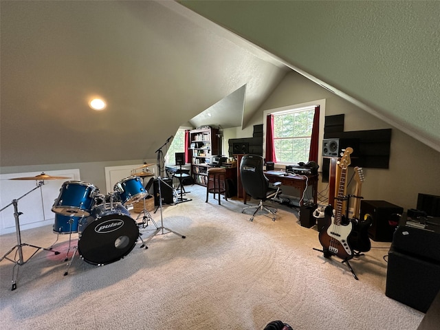 2413 Capstone Ct, Thompson Falls, MT 59873 - office featuring carpet floors and lofted ceiling