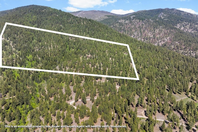 956 Falling Star Rd, Victor, MT 59875 - mountain view featuring a heavily wooded area