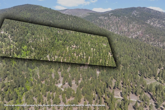 956 Falling Star Rd, Victor, MT 59875 - mountain view with a heavily wooded area