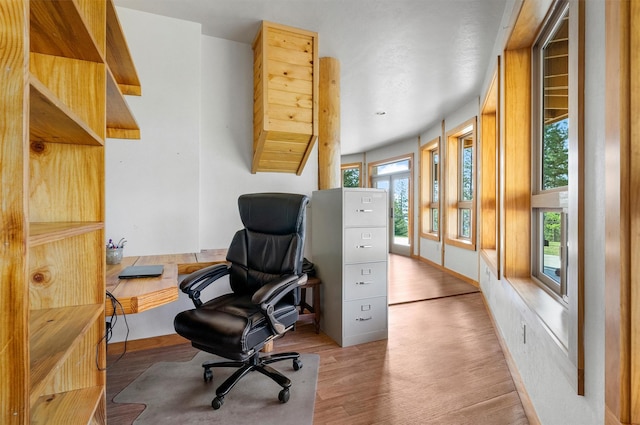 956 Falling Star Rd, Victor, MT 59875 - office space featuring light wood finished floors