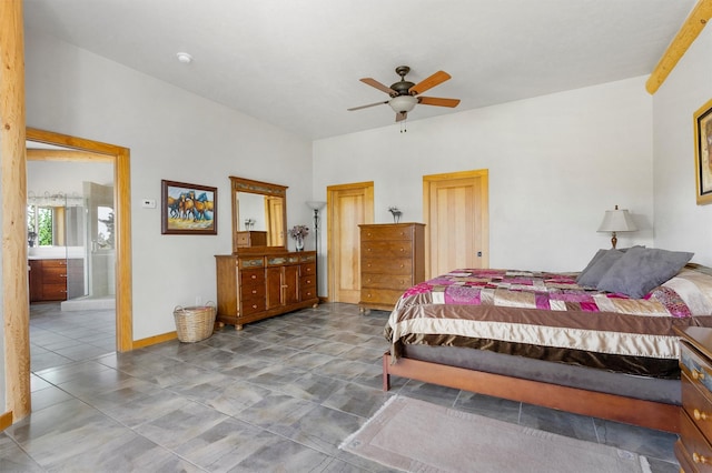 956 Falling Star Rd, Victor, MT 59875 - bedroom with baseboards and a ceiling fan