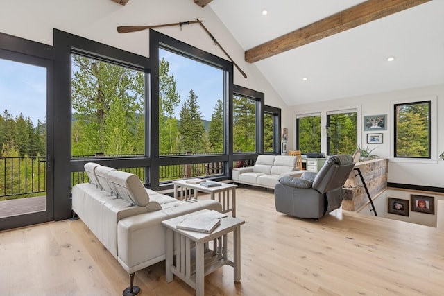 103 Glacier Hills Dr E, Martin City, MT 59926 - sunroom / solarium with an outdoor living space