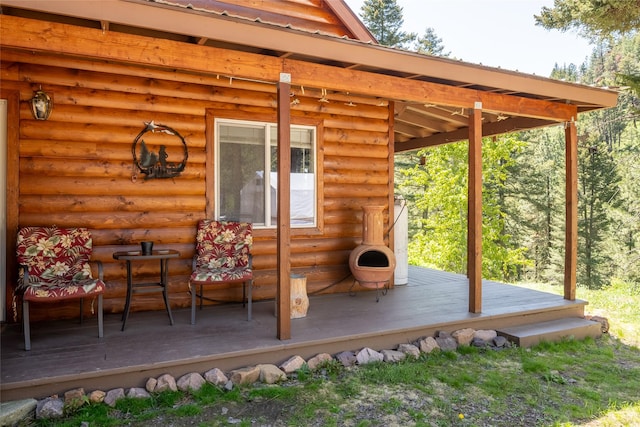 18711 Copper Ridge Trl, Florence, MT 59833 - view of wooden terrace