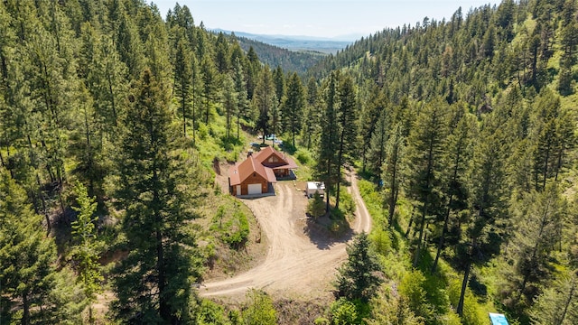 18711 Copper Ridge Trl, Florence, MT 59833 - view from above of property featuring a heavily wooded area