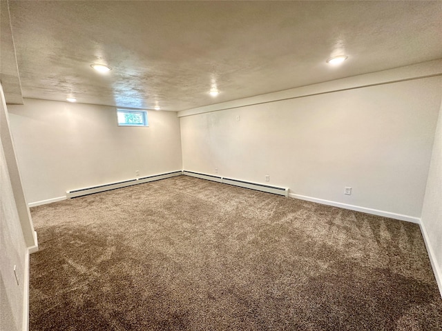2513 8th Ave N, Great Falls, MT 59401 - basement featuring carpet, baseboards, and baseboard heating