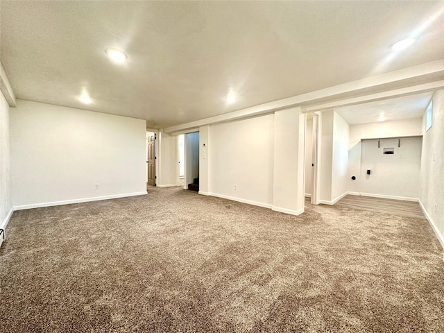 2513 8th Ave N, Great Falls, MT 59401 - finished basement featuring carpet, baseboards, and recessed lighting
