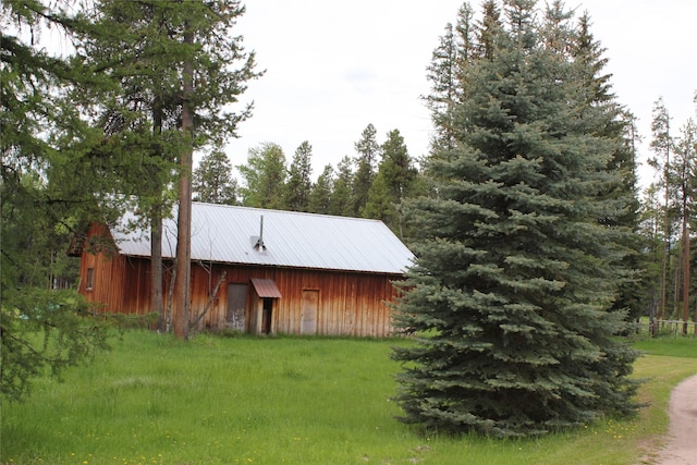 7191 Boy Scout Rd, Seeley Lake, MT 59868 - view of barn