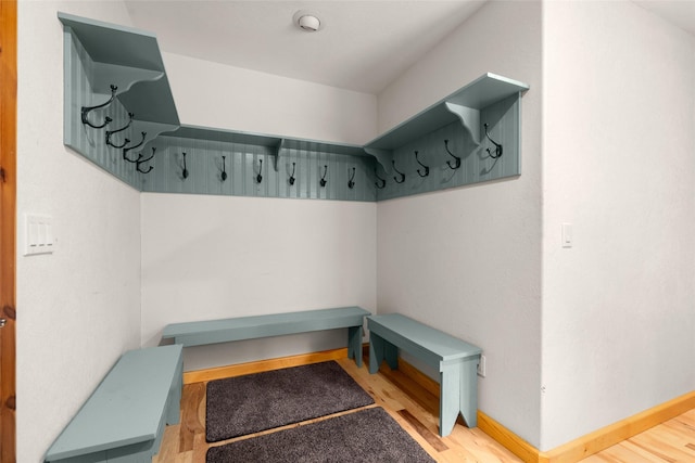 1473 Foothill Rd, Kalispell, MT 59901 - mudroom featuring wood finished floors and baseboards
