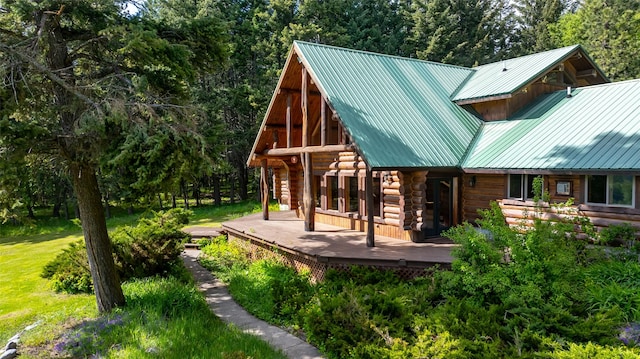 1473 Foothill Rd, Kalispell, MT 59901 - view of property's community with a wooden deck and view of scattered trees