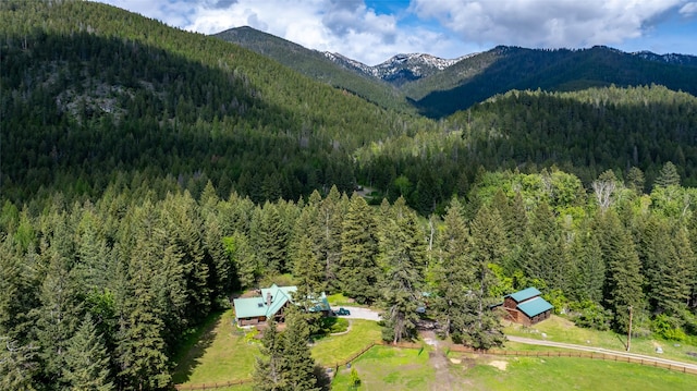 1473 Foothill Rd, Kalispell, MT 59901 - mountain view featuring a heavily wooded area
