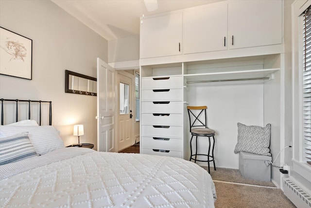 322 W Lawrence St, Helena, MT 59601 - bedroom with dark colored carpet and baseboard heating