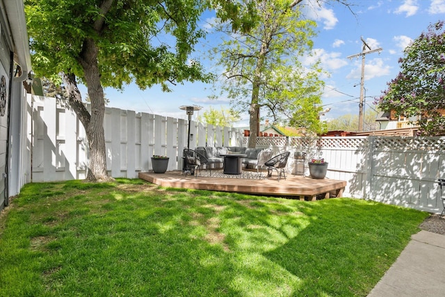 322 W Lawrence St, Helena, MT 59601 - view of yard featuring a deck and an outdoor living space