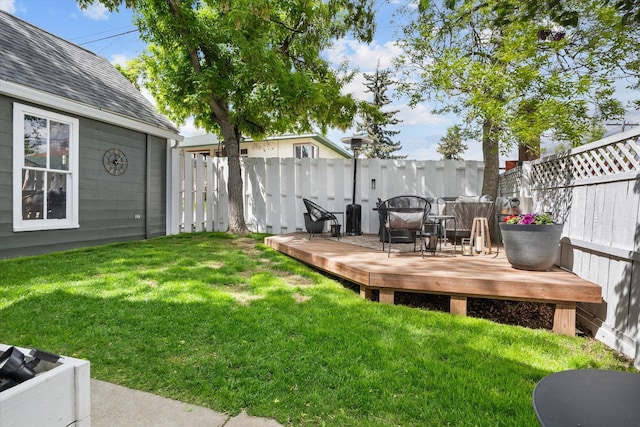 322 W Lawrence St, Helena, MT 59601 - view of yard featuring a wooden deck