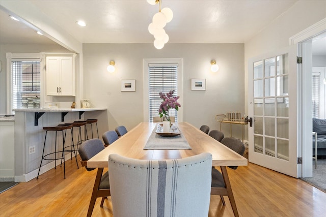 322 W Lawrence St, Helena, MT 59601 - dining area with light wood-style flooring and recessed lighting