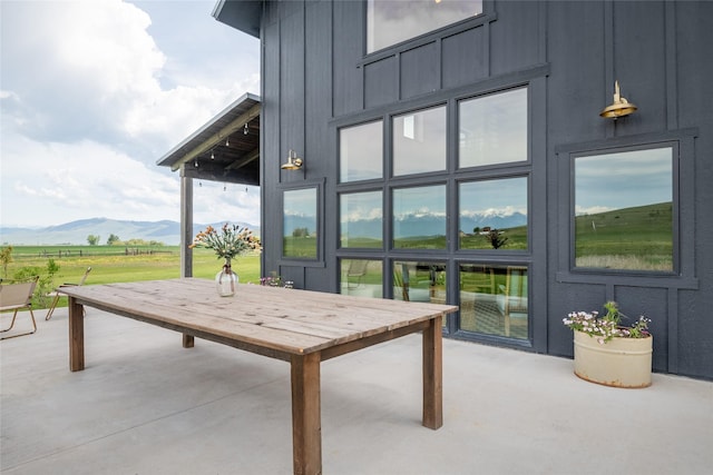 42730 Ridgeway Rd, Charlo, MT 59824 - view of patio featuring a mountain view and a rural view