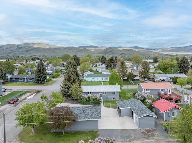 413 S Oak St, Townsend, MT 59644 - aerial view of residential area with a mountainous background