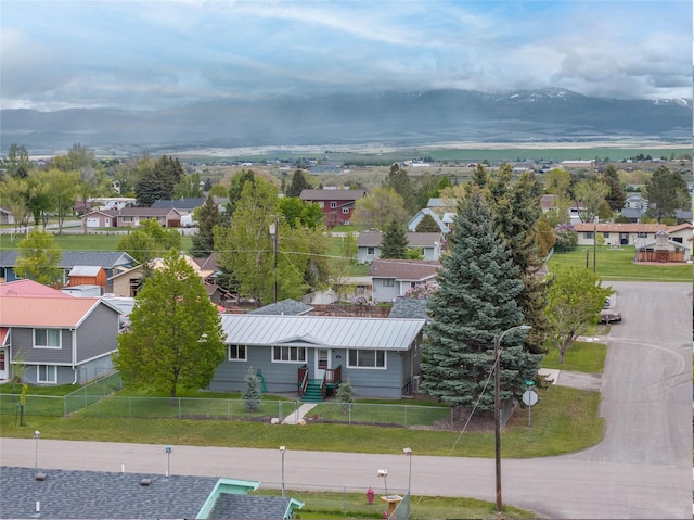 413 S Oak St, Townsend, MT 59644 - aerial perspective of suburban area with a mountain backdrop