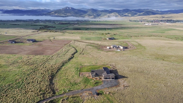 4910 Lauryn Ct, Helena, MT 59602 - aerial overview of property's location with mountains and rural landscape