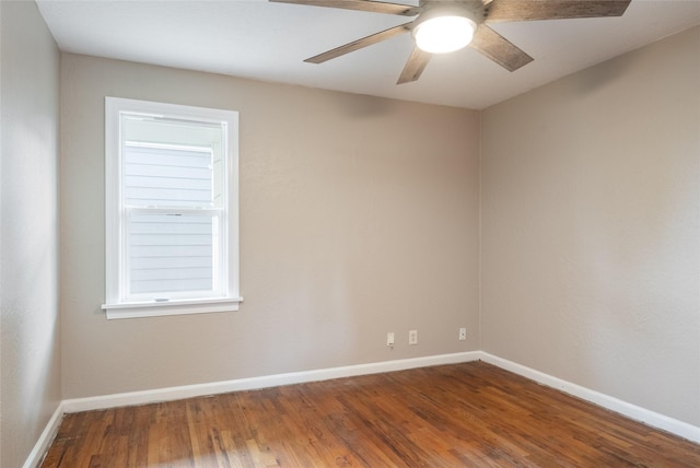 2109 S 5th St W, Missoula, MT 59801 - spare room featuring wood finished floors, baseboards, and ceiling fan