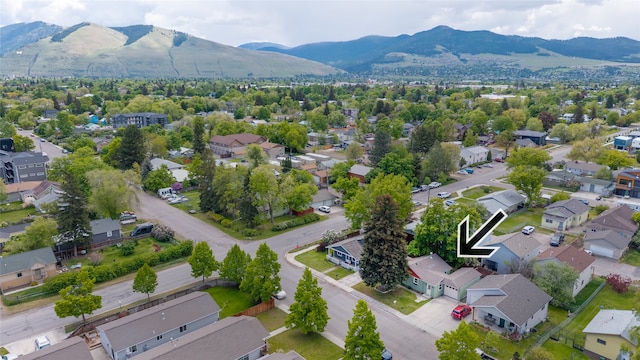 2109 S 5th St W, Missoula, MT 59801 - aerial perspective of suburban area with a mountainous background
