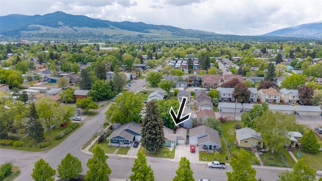 2109 S 5th St W, Missoula, MT 59801 - aerial perspective of suburban area with a mountainous background
