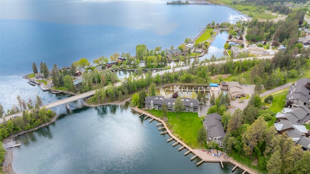 180 Vista Ln Unit 152, Bigfork, MT 59911 - aerial view of residential area with a large body of water