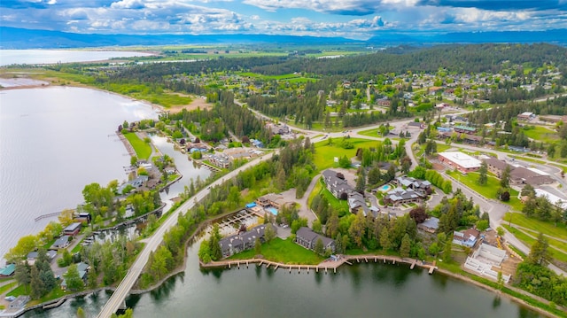 180 Vista Ln Unit 152, Bigfork, MT 59911 - aerial overview of property's location featuring a nearby body of water and nearby suburban area
