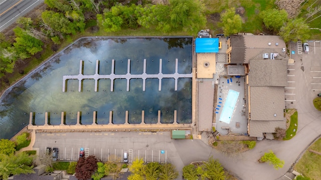 180 Vista Ln Unit 152, Bigfork, MT 59911 - drone / aerial view of a pool area